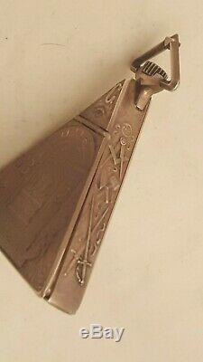 COLLECTIBLE ANTIQUE MASONIC POCKET TEMPOR WATCH Ca 1910 WORKING SUPER RARE