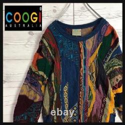 COOGI Vintage Cotton 3D Knit 1990s- Super Rare multicolor SS