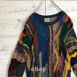 COOGI Vintage Cotton 3D Knit 1990s- Super Rare multicolor SS