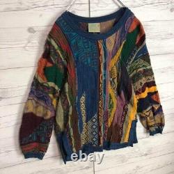 COOGI Vintage Cotton 3D Knit 1990s- Super Rare multicolor SS