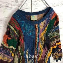 COOGI Vintage Cotton 3D Knit 1990s- Super Rare multicolor SS