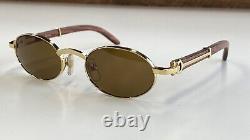 Cartier Giverny Vintage Bubinga Wood Super Rare Sunglasses New 100% Authentic