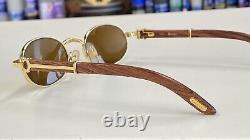 Cartier Giverny Vintage Bubinga Wood Super Rare Sunglasses New 100% Authentic