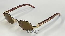 Cartier Giverny Vintage Bubinga Wood Super Rare Sunglasses New 100% Authentic