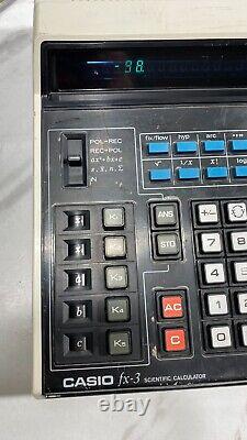 Casio Fx-3 Scientific Calculator Vintage Super Rare 1976