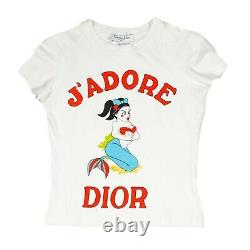 Christian Dior Galliano Rare Vintage JAdore Dior Tshirt Mermaid US 4 6 38