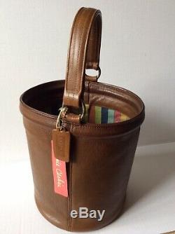Coach Vintage 60s Bonnie Cashin Mahogany Brown Bucket Feed Bag Purse Super Rare