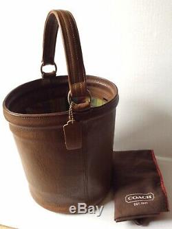 Coach Vintage 60s Bonnie Cashin Mahogany Brown Bucket Feed Bag Purse Super Rare