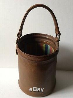 Coach Vintage 60s Bonnie Cashin Mahogany Brown Bucket Feed Bag Purse Super Rare