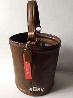 Coach Vintage 60s Bonnie Cashin Mahogany Brown Bucket Feed Bag Purse Super Rare