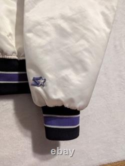 Colorado Rockies Starter Jacket Vintage Large MLB Super Rare White Spellout