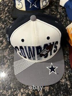 Dallas Cowboys Hat Lot Drew Pearson, Shark tooth, Super Bowl XXX RARE Vintage