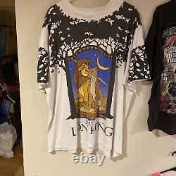 Disney The Lion King Mufasa Simba Sarabi T-shirt 90s Vintage Super Rare 2XL