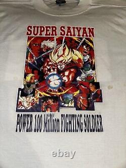 Dragon Ball Z Super Saiyan T-Shirt vintage Size XXL Rare 1989