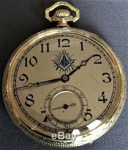 Dudley Masonic Watch Model#2 Super Rare Masonic Dial Great Condition