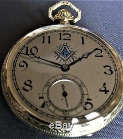 Dudley Masonic Watch Model#2 Super Rare Masonic Dial Great Condition