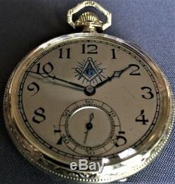 Dudley Masonic Watch Model#2 Super Rare Masonic Dial Great Condition