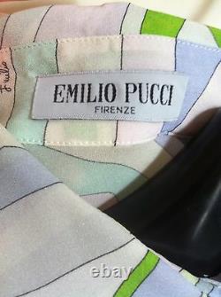 EMILIO PUCCI Rare Silk Blouse Vintage Shirt Long Sleeves
