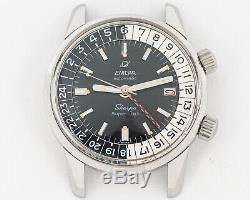 Enicar Sherpa Super Jet 1967 GMT 40mm Serviced Rare Variation in Great Condition