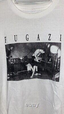FUGAZI Rock Band Men's T-shirt Size XL Vintage Super rare Repeater 1980's 1990's