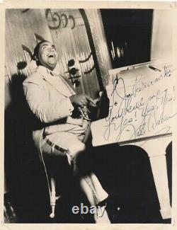 Fat's Waller-SUPER RARE Vintage Signed Photo (Famed Harlem Composer, Singer.)