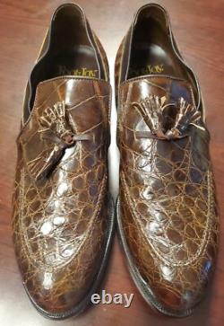 FootJoy Loafers VINTAGE SUPER RARE GENUINE ALLIGATOR Sz 9 1/2 C NEW IN BOX MINT