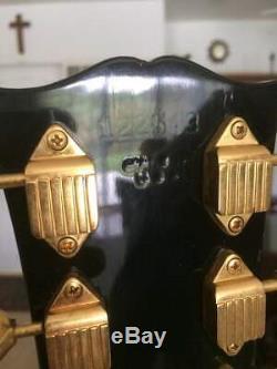 Gibson Vintage 1974 Les Paul Custom Super Rare Tuxedo White Back Model ORIGINAL