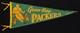 Green Bay Packers Super Rare 1940s Wool Felt Pennant Vintage NFL Football Flag
