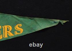 Green Bay Packers Super Rare 1940s Wool Felt Pennant Vintage NFL Football Flag