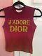 HOT! Rare Vtg Christian Dior by John Galliano Pink Ombre J'adore Dior Crop Top