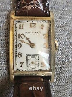 Hamilton Vintage 14k Gold Super Rare Working Perfect