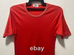 Helmut Lang Army Inspired Super Rare Red Vintage 90's Muscle Tee Shirt