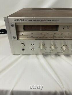 Hitachi SR-904 Vintage 1978 Stereo Receiver Radio Wood Frame SUPER RARE Clean