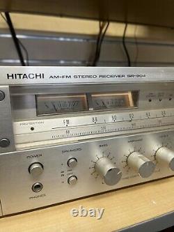 Hitachi SR-904 Vintage 1978 Stereo Receiver Radio Wood Frame SUPER RARE Clean