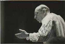 Igor Stravinsky-SUPER RARE Vintage Signed Columbia Record Photo