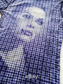 Jean Paul Gaultier Homme vtg 90s purple see through embroidery nylon tshirt RARE