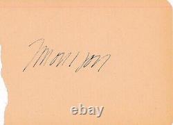 Jim Morrison-SUPER RARE Vintage Signed Album Page