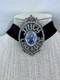 Juicy Couture Super Rare Vintage Brooch Pin Choker Pendant Crystal Y2K Orig Box