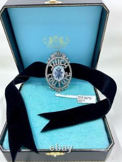 Juicy Couture Super Rare Vintage Brooch Pin Choker Pendant Crystal Y2K Orig Box