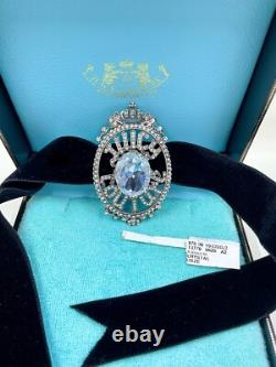 Juicy Couture Super Rare Vintage Brooch Pin Choker Pendant Crystal Y2K Orig Box