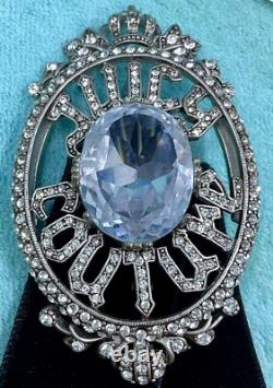 Juicy Couture Super Rare Vintage Brooch Pin Choker Pendant Crystal Y2K Orig Box