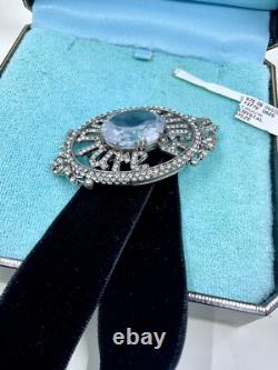 Juicy Couture Super Rare Vintage Brooch Pin Choker Pendant Crystal Y2K Orig Box