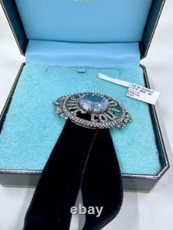 Juicy Couture Super Rare Vintage Brooch Pin Choker Pendant Crystal Y2K Orig Box