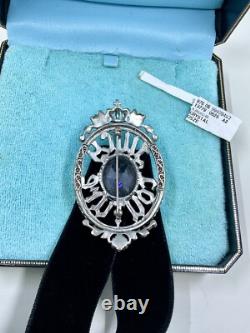 Juicy Couture Super Rare Vintage Brooch Pin Choker Pendant Crystal Y2K Orig Box