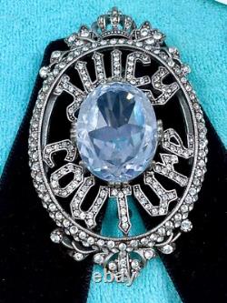 Juicy Couture Super Rare Vintage Brooch Pin Choker Pendant Crystal Y2K Orig Box