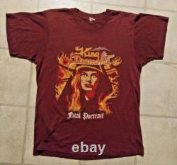 KING DIAMOND Super Rare Vintage 1986 Fatal Portrait Promo T Shirt