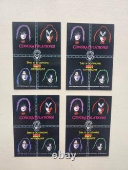 KISS SUPER RARE Vintage 1997 Unreleased Blank Autograph Card Set Cornerstone FUN