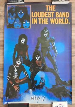 KISS SUPER RARE Vintage Creatures Loudest Band In World 24x35 Poster Casablanca