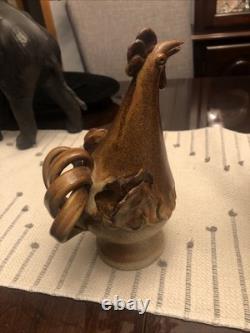 KJOGE Danmark Denmark Super Rare Vintage Pottery Stoneware Set Of Roosters