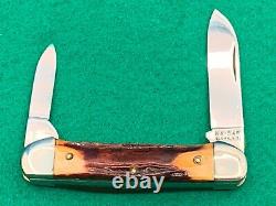 Kabar Knife Rare Super Fat Dark Matching Stag Vintage Canoe